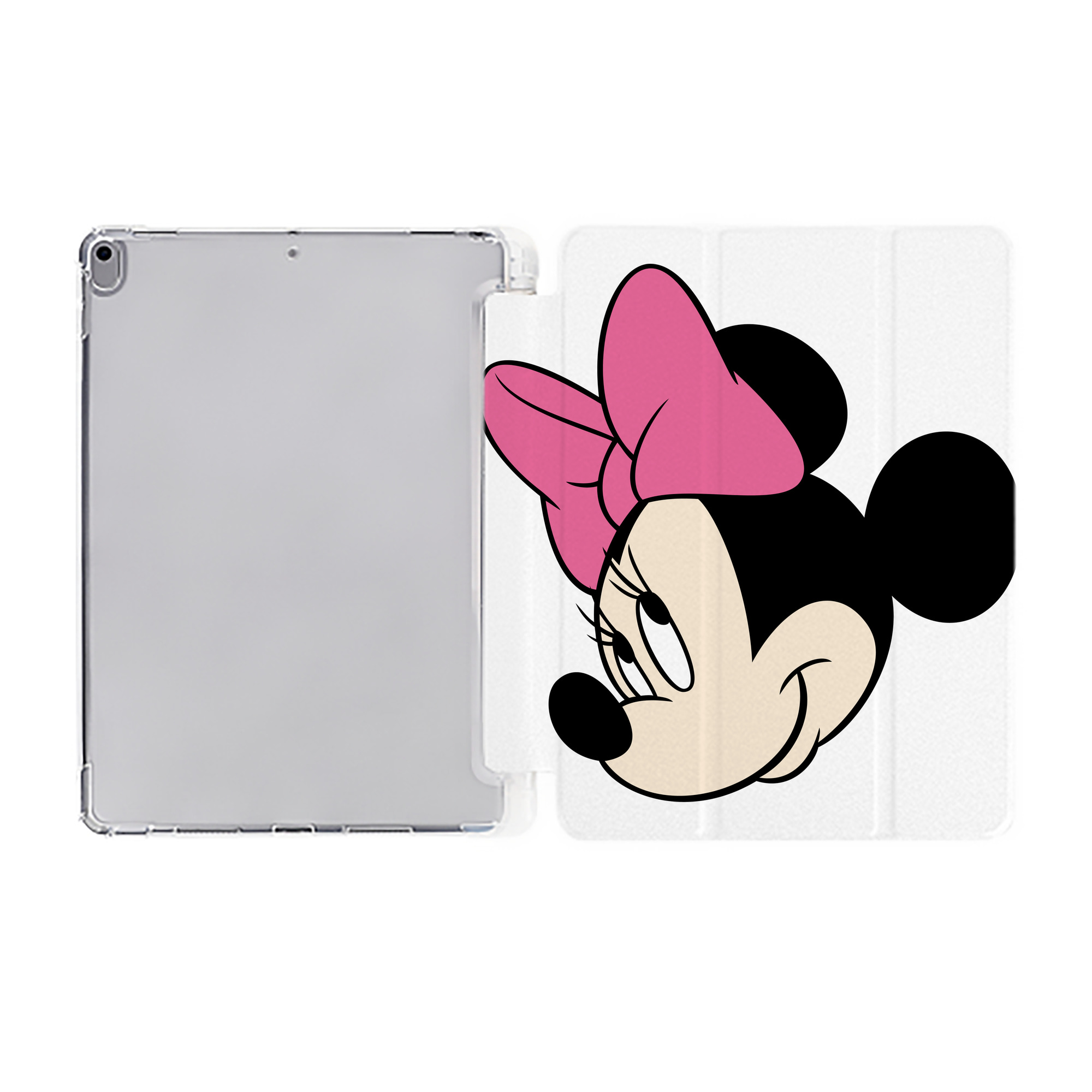 （画像用） ミッキーマウス Mickey Mouse IPad ケース ペン収納付き 三つ折りスタンド PUレザー×シリコン 対応機種9.5/10.5/10.9インチ